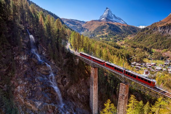 Gornergrat Tourist Train (Zermatt, Swiss Alps)