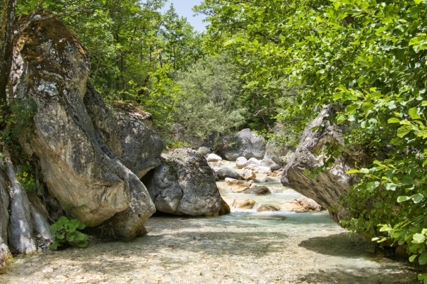 Gorge in the Voras Mountain