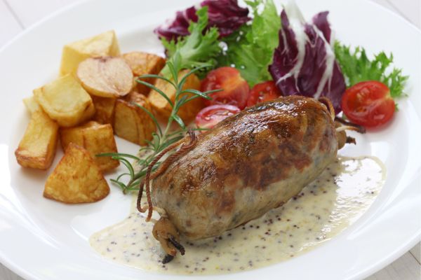Andouillette: Coarse sausage made with pork (or veal), seasoned with onions and spices; an acquired taste but very traditional