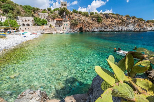 Alypa Beach, Laconia: Secluded sandy beach with crystal-clear waters, ideal for swimming and quiet relaxation
