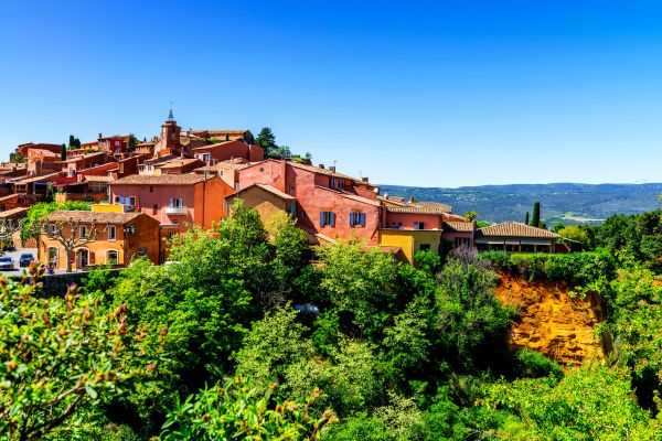 Roussillon: Nestled in one of the world’s largest ochre deposits, its hills showcase up to 17 shades—from pale yellow to deep rust. Surreal streets and cliffs -  a living canvas of Provençal beauty