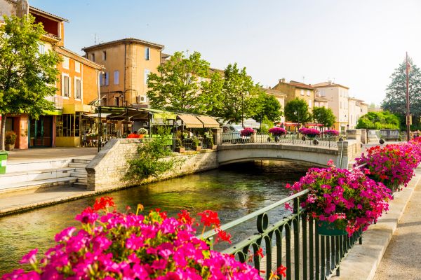 L'Isle-sur-la-Sorgue: Known as the "Venice of Provence," it is one of Europe’s most important antique centers, with hundreds of brocante shops and galleries