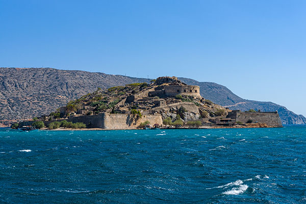The island of Spinalonga and the ancient fortress of the same name. Crete