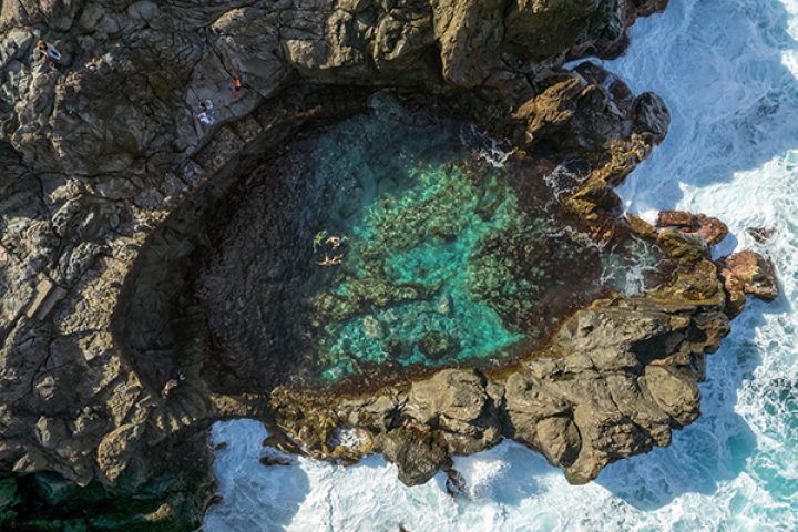 Charco De La Laja natural swimming pool in San Juan de la Rambla