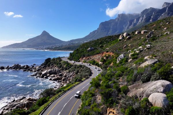 Coastal Road At Cape Town