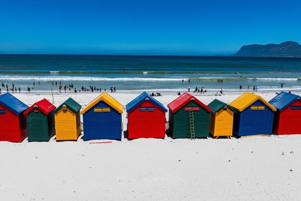 Muizenberg Beach: 27km from, Cape Town,