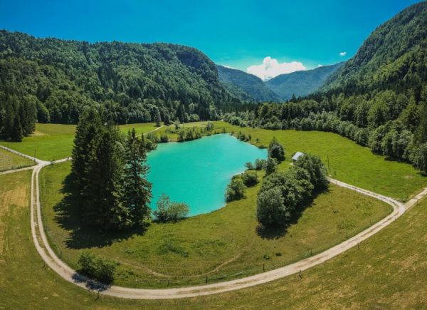 Slovenia, Lake Kreda in Radovna valley